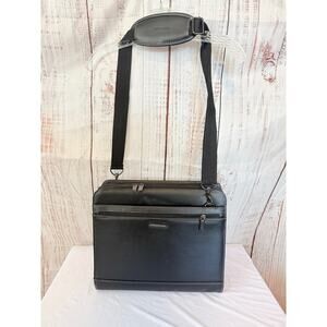 Vintage Samsonite Portfolio Briefcase Organizer Binder Laptop Bag Black